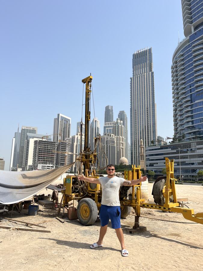 Foraj pentru probă geotehnică — Business Bay, Dubai
